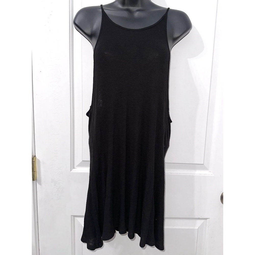 Vanity long black tank top